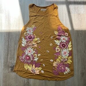 Soft and Stretchy full length floral Tank Top